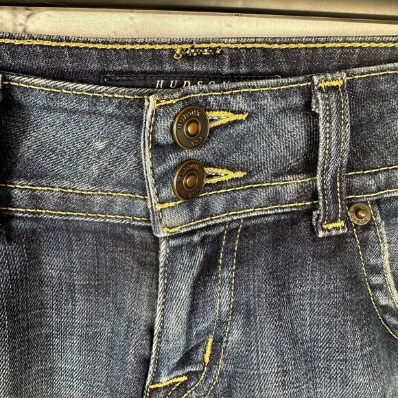 Hudson Women’s Denim Jeans Low Rise Flap Back Pockets Bootcut Color-Elm 26 - Picture 3 of 12